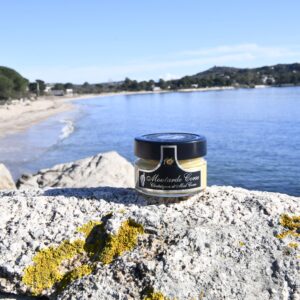 moutarde-artisanale-aux châtaignes et fromage corse